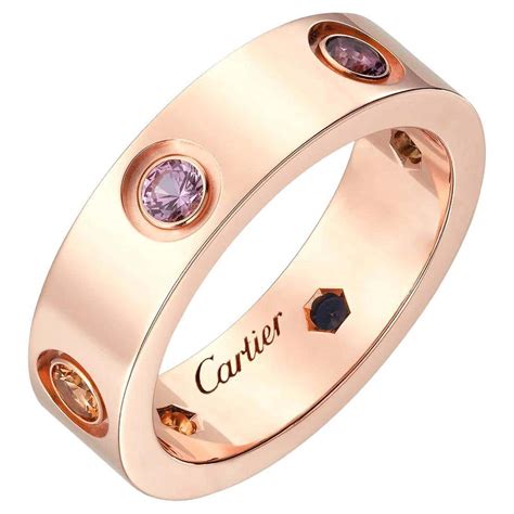 cartier rose gold love ring|cartier love ring 750 52833a.